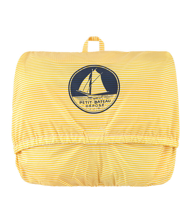 Kurze winddichte jacke unisex gelb/weiss