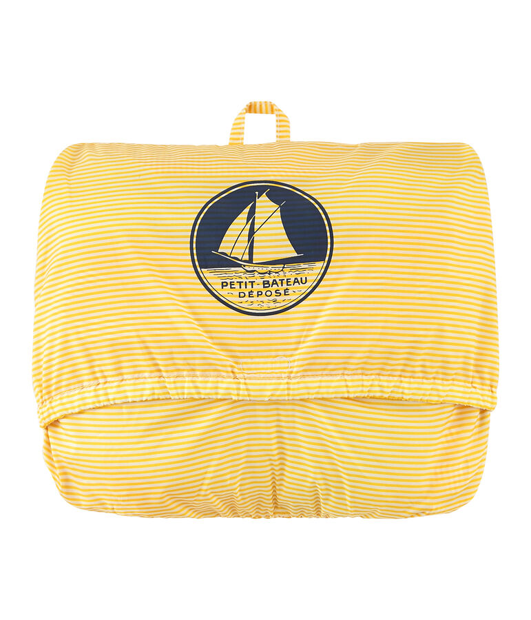 Kurze winddichte jacke unisex gelb/weiss