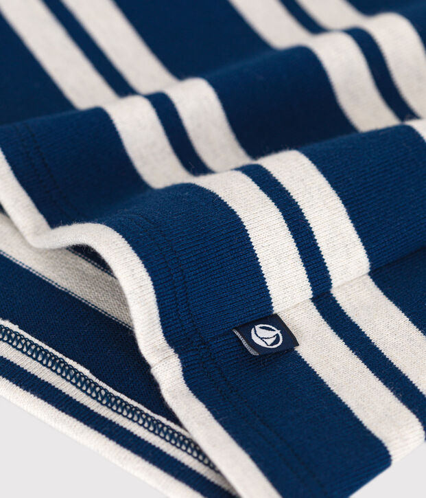 Kinder-Sweatshirt aus fester Baumwolle f&uuml;r Jungen blau/beige