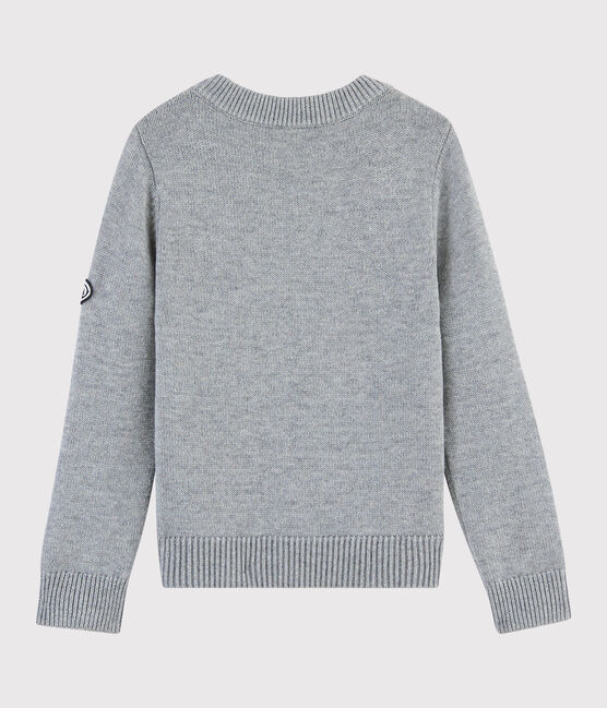 Kinder-Pullover aus Wolle und Baumwolle für Mädchen / Jungen grau SUBWAY CHINE