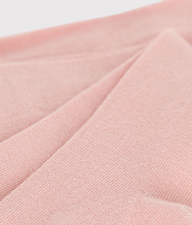 Kinder-Strumpfhose aus einfarbiger Baumwolle rosa