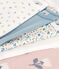 5er-Set langärmelige Baby-Bodys aus Baumwolle mit Blumenmotiv variante 1