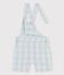 Kurze Baby-Latzhose aus Popeline BOLDAIR/ MARSHMALLOW