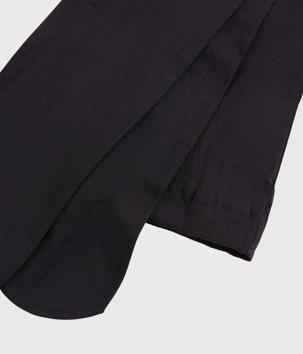 Mikrofaser-Kinderstrumpfhose f&uuml;r M&auml;dchen schwarz