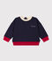 Baby-Sweatshirt aus Molton blau SMOKING