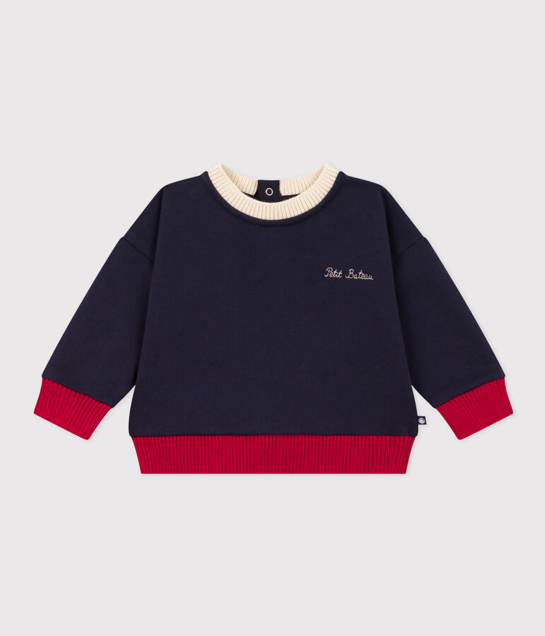 Baby-Sweatshirt aus Molton blau
