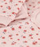 Kinder-Nachthemd und -Leggings aus Nicki und Baumwolle mit Blumenmotiv für Mädchen rosa SALINE/weiss MULTICO
