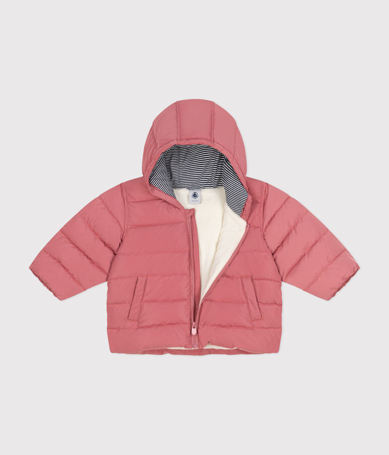 Baby-Anorak mit Fleece-Futter rosa