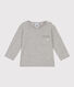 Langärmeliges Baby-T-Shirt aus geflammtem Jersey