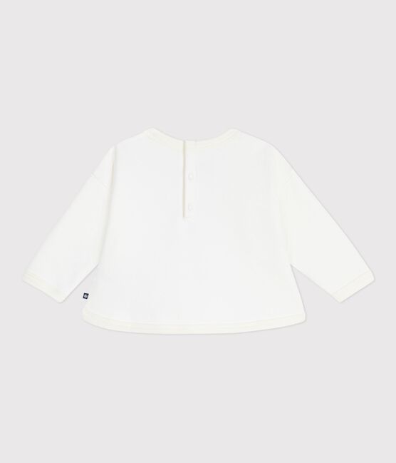 Baby-Sweatshirt aus weicher und warmer Baumwolle MILK/ MULTICO