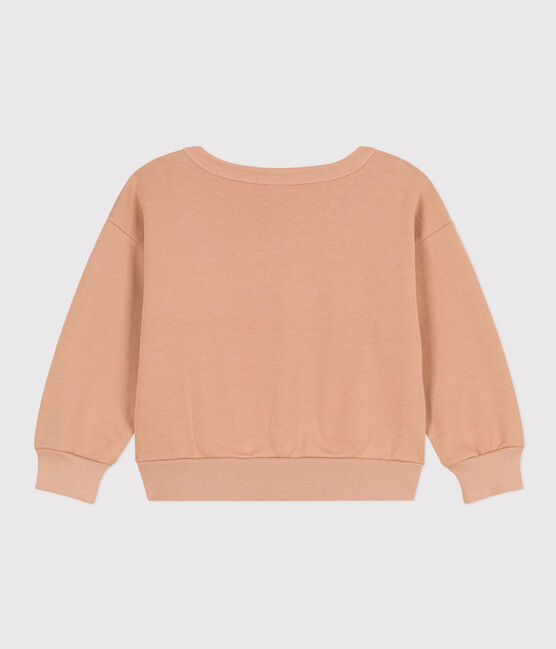 Kinder-Sweatshirt aus Molton für Jungen beige VINTAGE