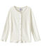 Mädchen-Cardigan weiss LAIT/gelb OR