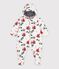 Baby-Schneeanzug aus Polyester mit Blumenmuster naturfarben/vielfarbig
