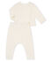 2-teiliges Baby-Set aus Baumwolle, Merinowolle und Polyester weiss MARSHMALLOW