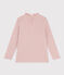 Langärmeliges Kinder-T-Shirt aus Baumwolle für Mädchen rosa SALINE