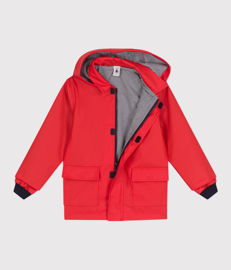 Klassische Kinder-Regenjacke f&uuml;r Jungen rot SPICY