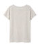 Meliertes Damen-Maxishirt aus extrafeinem, gedoppeltem Jersey grau BELUGA CHINE