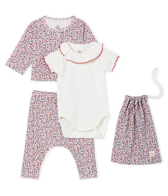 4-Teiliges gemustertes baby-set für mädchen variante 2