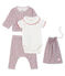 4-Teiliges gemustertes baby-set für mädchen variante 2