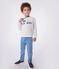 Kinder Unisex-Sweatshirt aus Baumwolle grau BELUGA CHINE