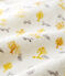 Baby-Strampler aus angerautem, extra warmem Bouclé-Frottier für Jungen weiss MARSHMALLOW/weiss MULTICO