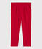 Kinderhose aus Jerseystoff für Mädchen rot TERKUIT