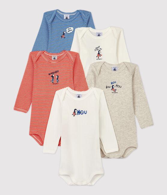 5er-Set Baby-Bodys  aus Baumwolle variante 1
