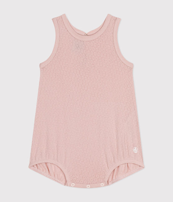 Kurzer Baby-Overall aus Baumwolle rosa SALINE