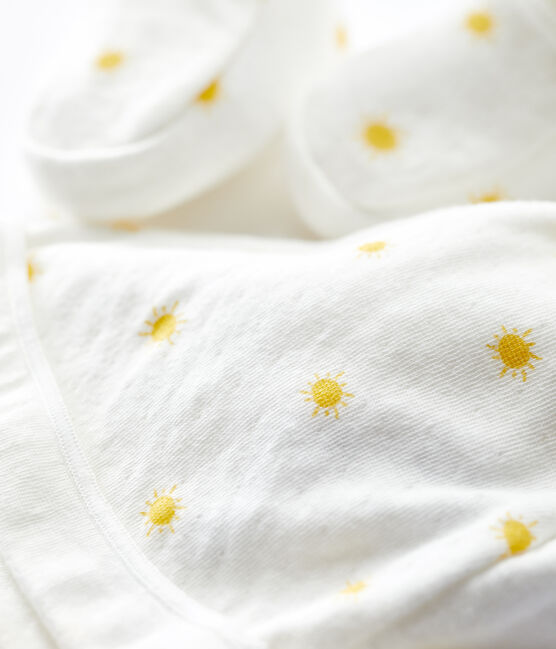 Zweiteiliges Baby-Set aus Bio-Baumwolle weiss MARSHMALLOW/ ORGE