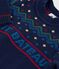 Baby-Pullover aus Wolle und Baumwolle mit Muster blau SOIR/ MULTICO