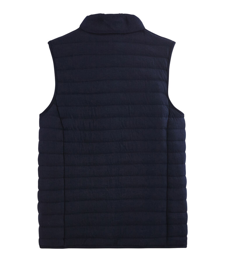 &Auml;rmellose Daunenjacke aus Doppeljersey f&uuml;r Damen blau SMOKING