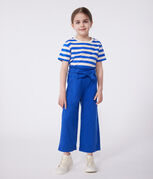 Kinder-Hose aus Baumwoll-/Lyocell-Mischgewebe.  blau SURF
