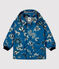 KLASSISCHE BABY-REGENJACKE AUS RECYCELTEM MATERIAL blau BRASIER/weiss MULTICO