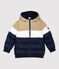Gefütterte Kinder-Winterjacke für Jungen blau SMOKING/weiss MULTICO