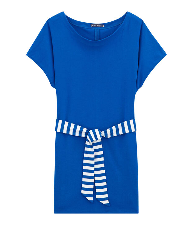 Damen-strandkleid blau