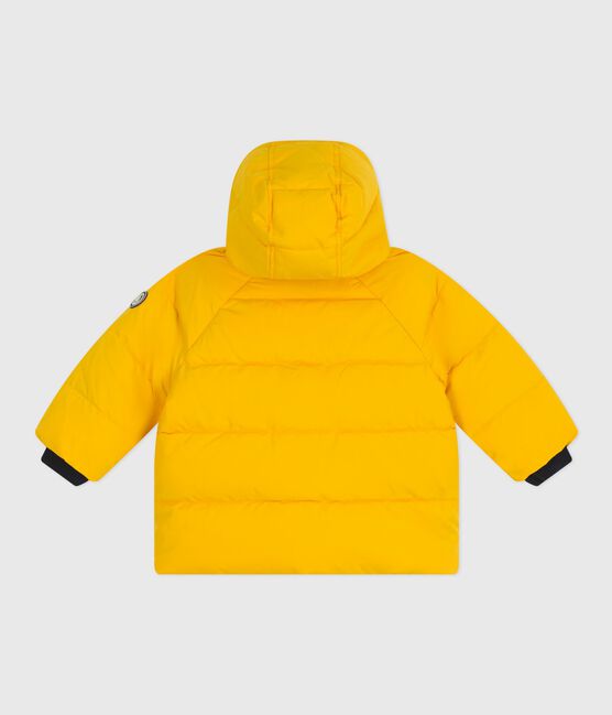 Baby-Winterjacke einfarbig gelb JAUNE