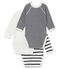 Trio Baby-Bodys für Neugeborene, Unisex variante 1