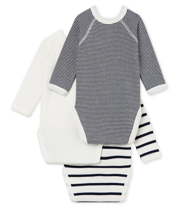 Trio Baby-Bodys f&uuml;r Neugeborene, Unisex vielfarbig