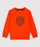 Kinder-Sweatshirt aus Molton für Jungen orange CAROTTE