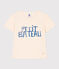 Kurzärmeliges T-Shirt aus Baumwolle für Kinder/Jungen naturfarben AVALANCHE