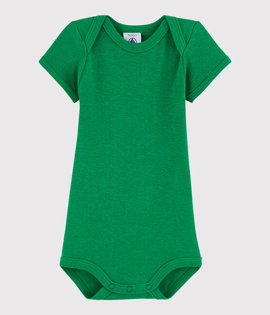 Kurzärmeliger Baby-Body Mädchen/Jungen grün PRADO
