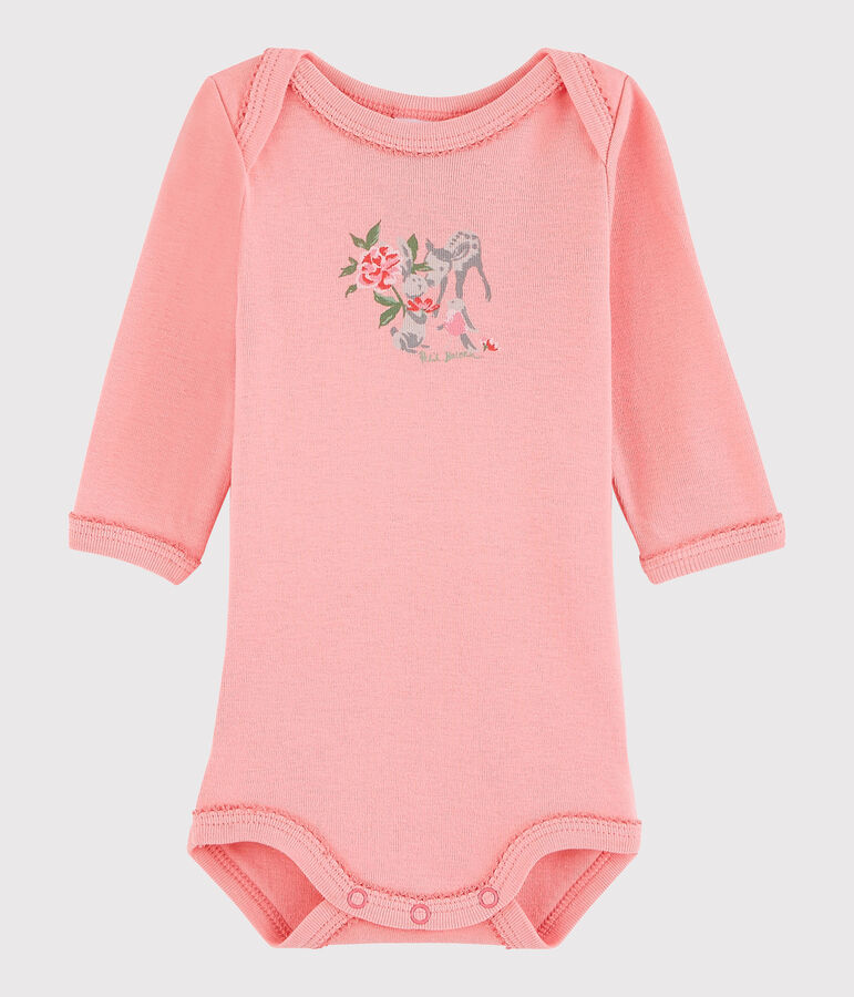 Lang&auml;rmeliger Baby-Body M&auml;dchen rosa Gretel