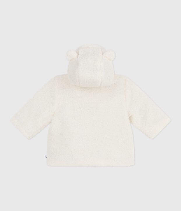 Wattierter Baby-Mantel mit Kapuze aus Sherpa MILK