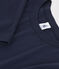 Eng anliegendes T-Shirt mit Rundhalsausschnitt aus Baumwolle für Damen blau SMOKING