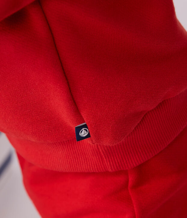 Baby-Sweatshirt aus Baumwolle mit Motiv rot