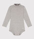Langärmeliger Baby-Body aus Baumwolle mit Rollkragen