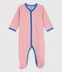 Gestreifter Baby-Strampler aus Bio-Baumwolle