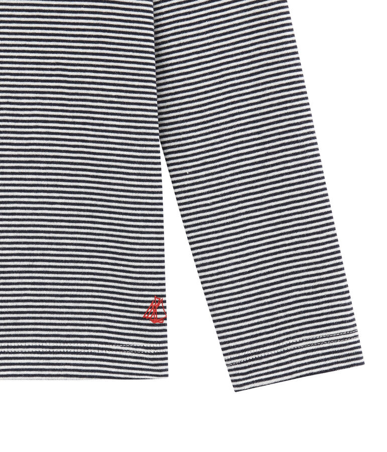 Kinder Unterziehpullover mit Rollkragen blau SMOKING/weiss MARSHMALLOW