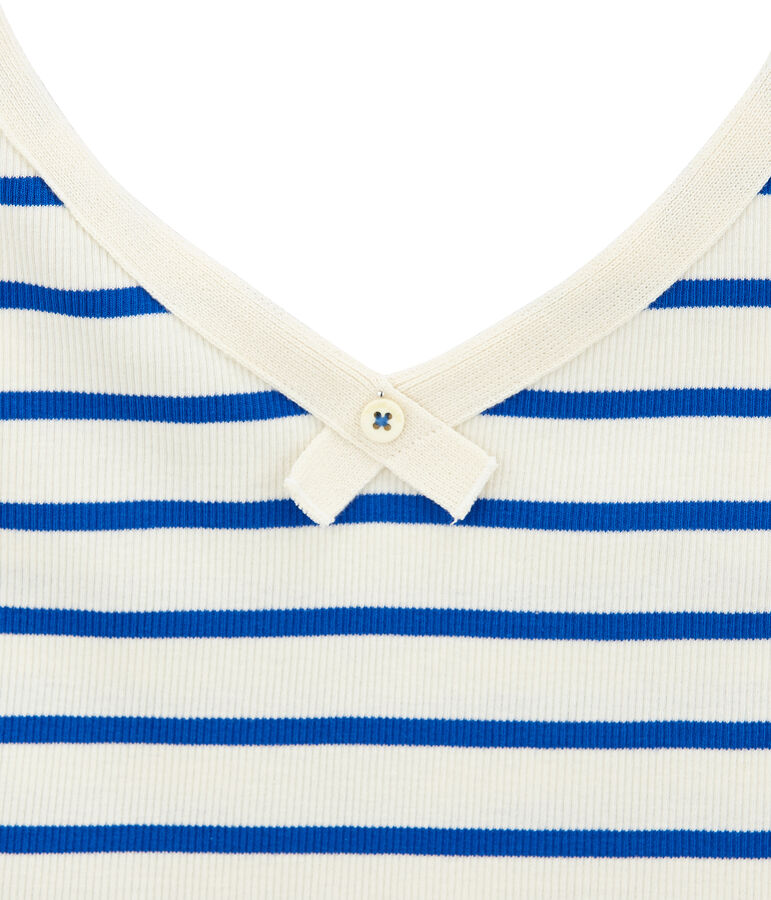 Unterhemden zur feier des 100 geburtstags des slips damen weiss/blau