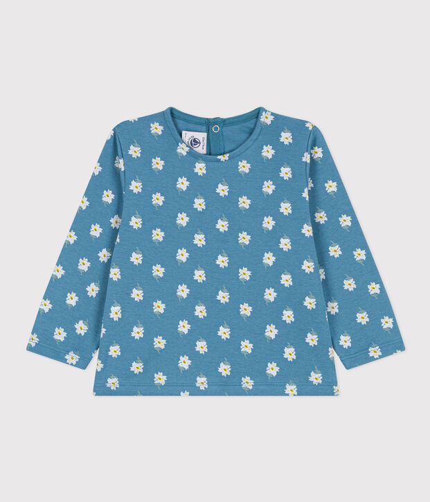 Lang&auml;rmeliges Baby-T-Shirt aus Baumwolle blau/vielfarbig